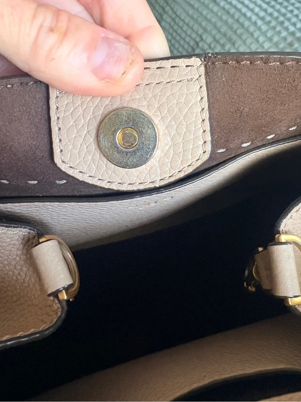 Tory Burch structured pebbled